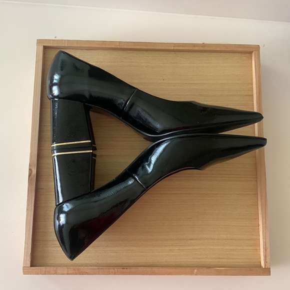 Zara Basics black block heel Size 10 - Picture 4 of 4
